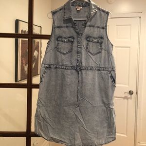Sleeveless Jean Dress